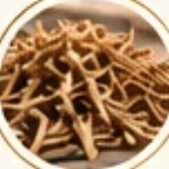 Dried roots being sorted